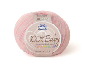 100% Baby Aquarelle N°1340 de D.M.C coloris Rose Chiné