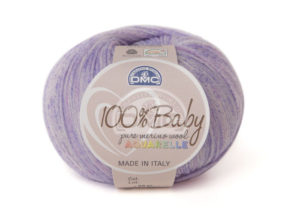 100% Baby Aquarelle N°1360 de D.M.C coloris Violet Chiné