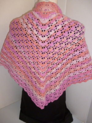 châle chèche au crochet en BABY AZTECA de KATIA
