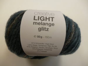Light Melange Glitz N°004 de Rico Design Coloris Bleu Mix