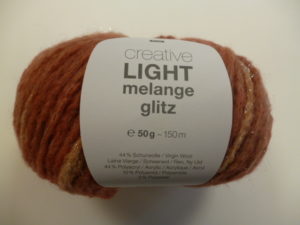 Light Melange Glitz N°003 de Rico Design Coloris Rouge Mix