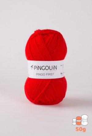 Pingo First de Pingouin sachet de 10 Pelotes de 50gr coloris Rouge