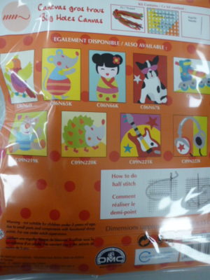 Kit Canevas Gros Trous pour enfants de DMC “La Chouette”