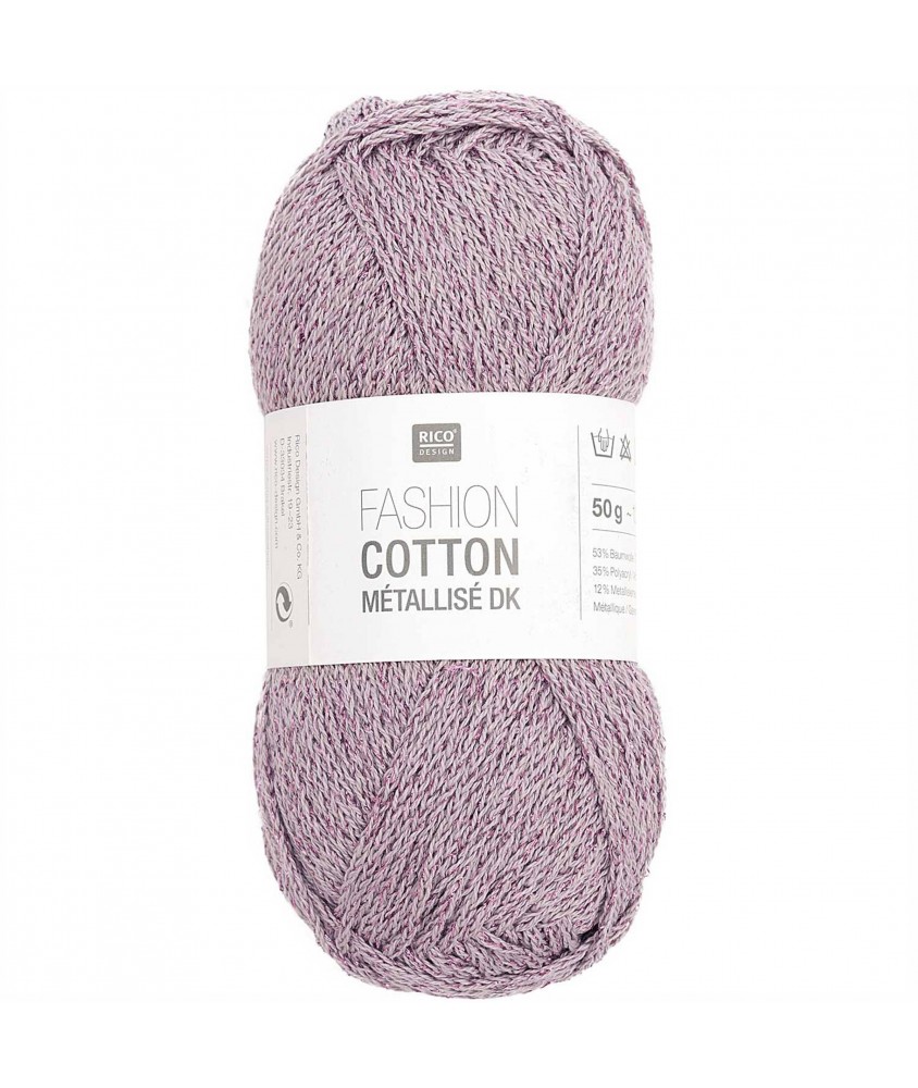 Fashion Cotton Métallisé N°25 Violet de RICO DESIGN