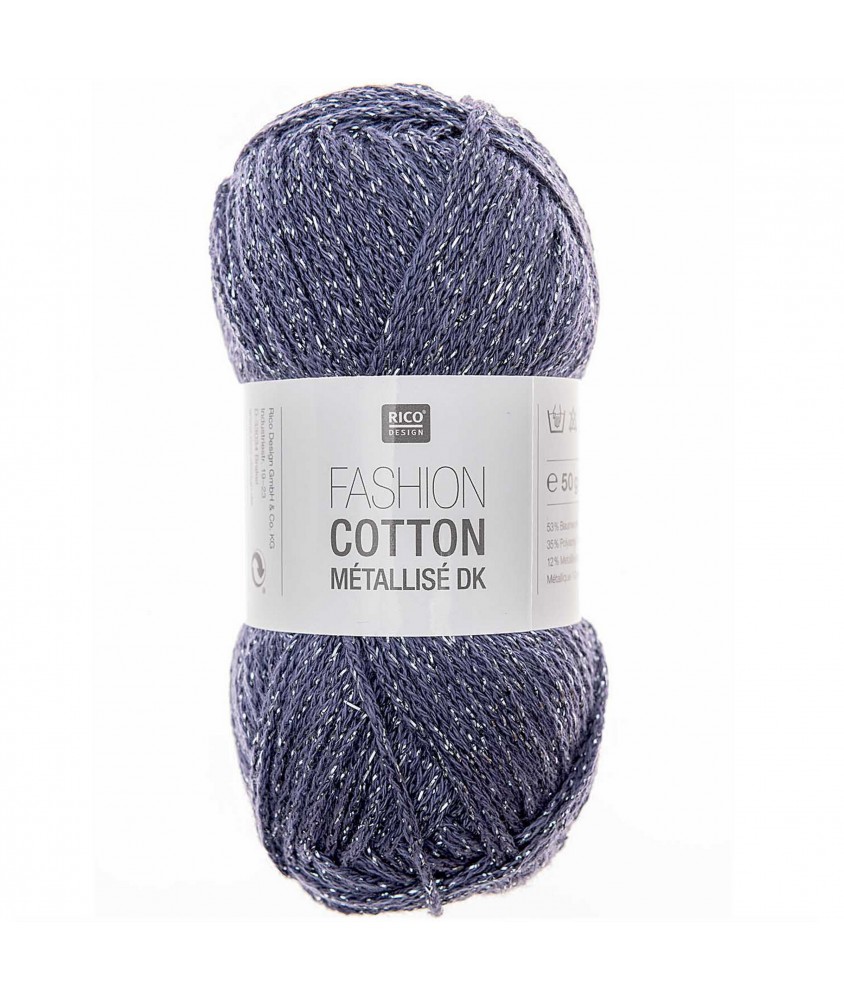 Fashion Cotton Métallisé N°16 Bleu de RICO DESIGN