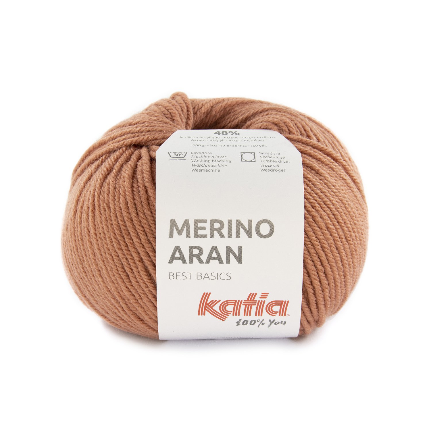 Bergère De France Destockage 10 Pelotes Achetées 10 Gratuites Merino Aran N°93 de KATIA pelote de 100 g coloris Corail